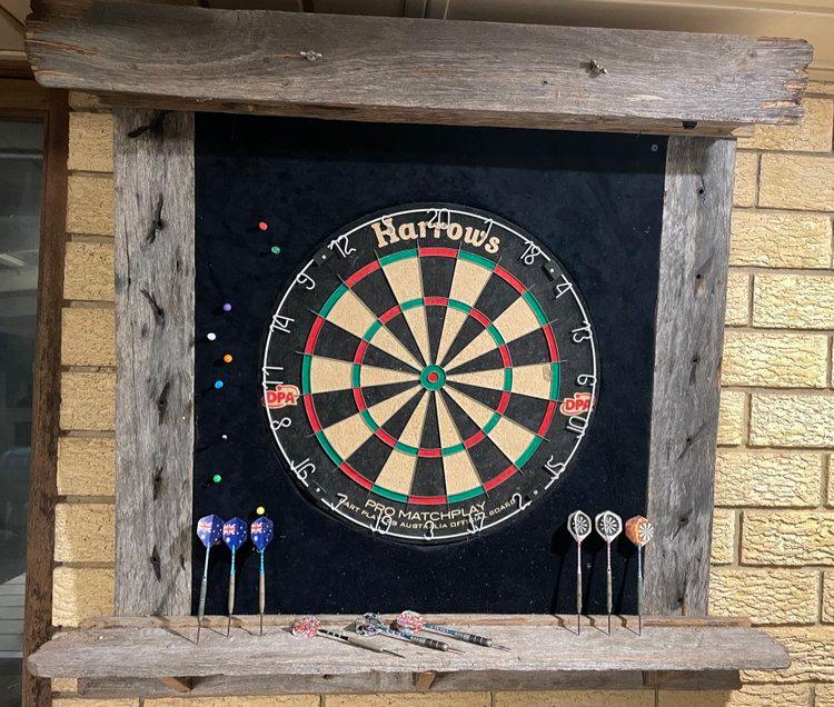 Rustic Dart Board Holder - Weston Works