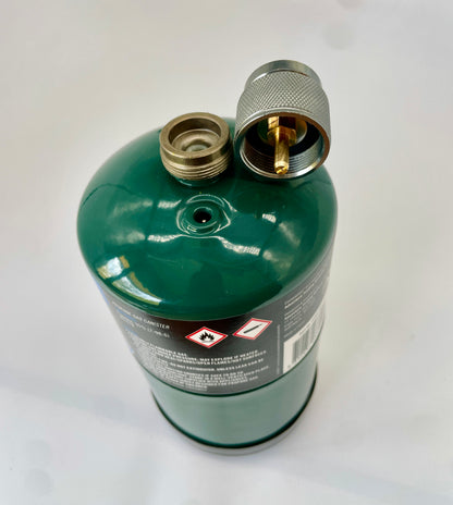 Firebox Gas Adaptor - Coleman-style - Screw on Propane fitting