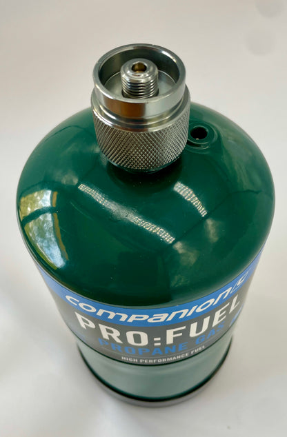 Firebox Gas Adaptor - Coleman-style - Screw on Propane fitting