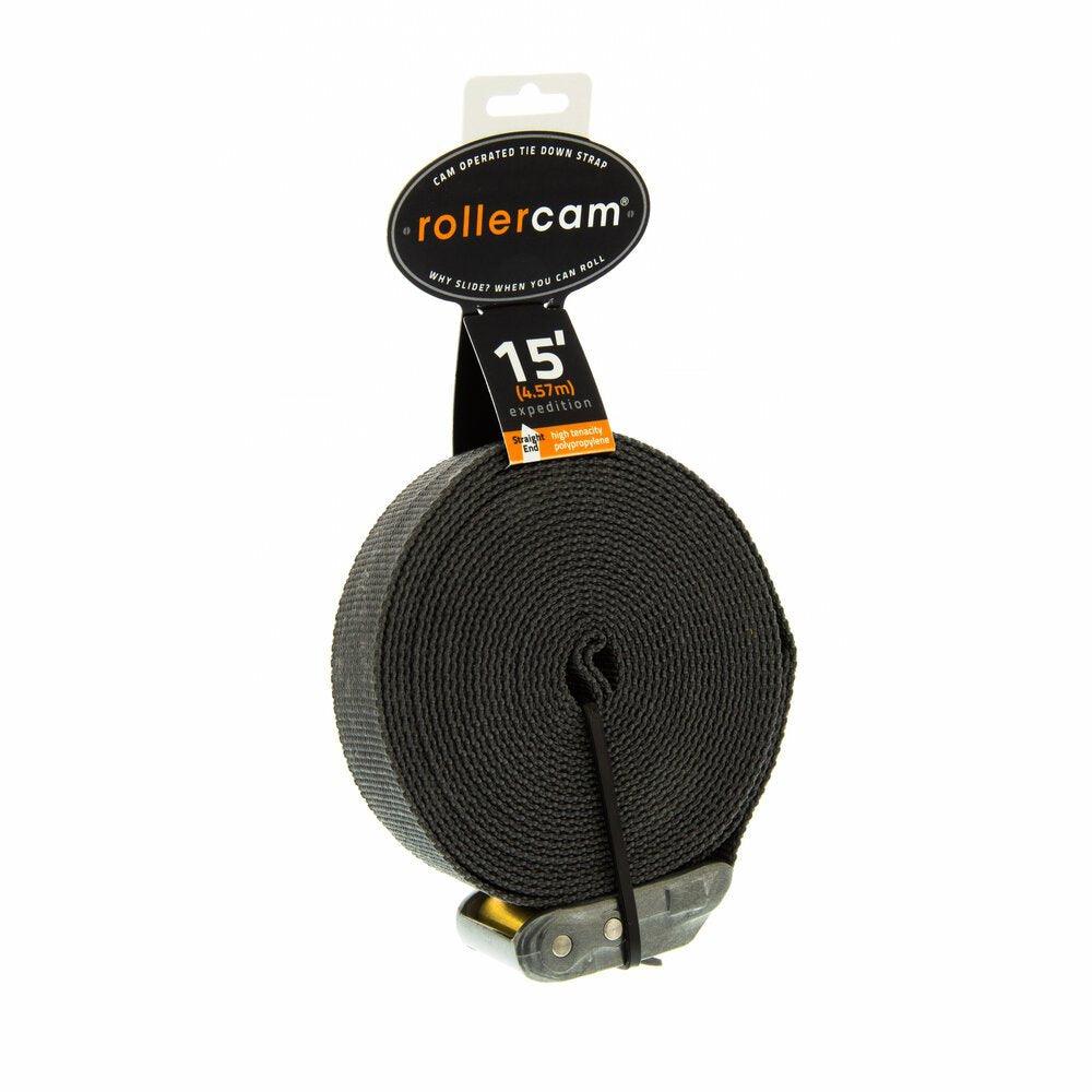 Rollercam Standard Duty Straight End 25mm tie-down strap product shot