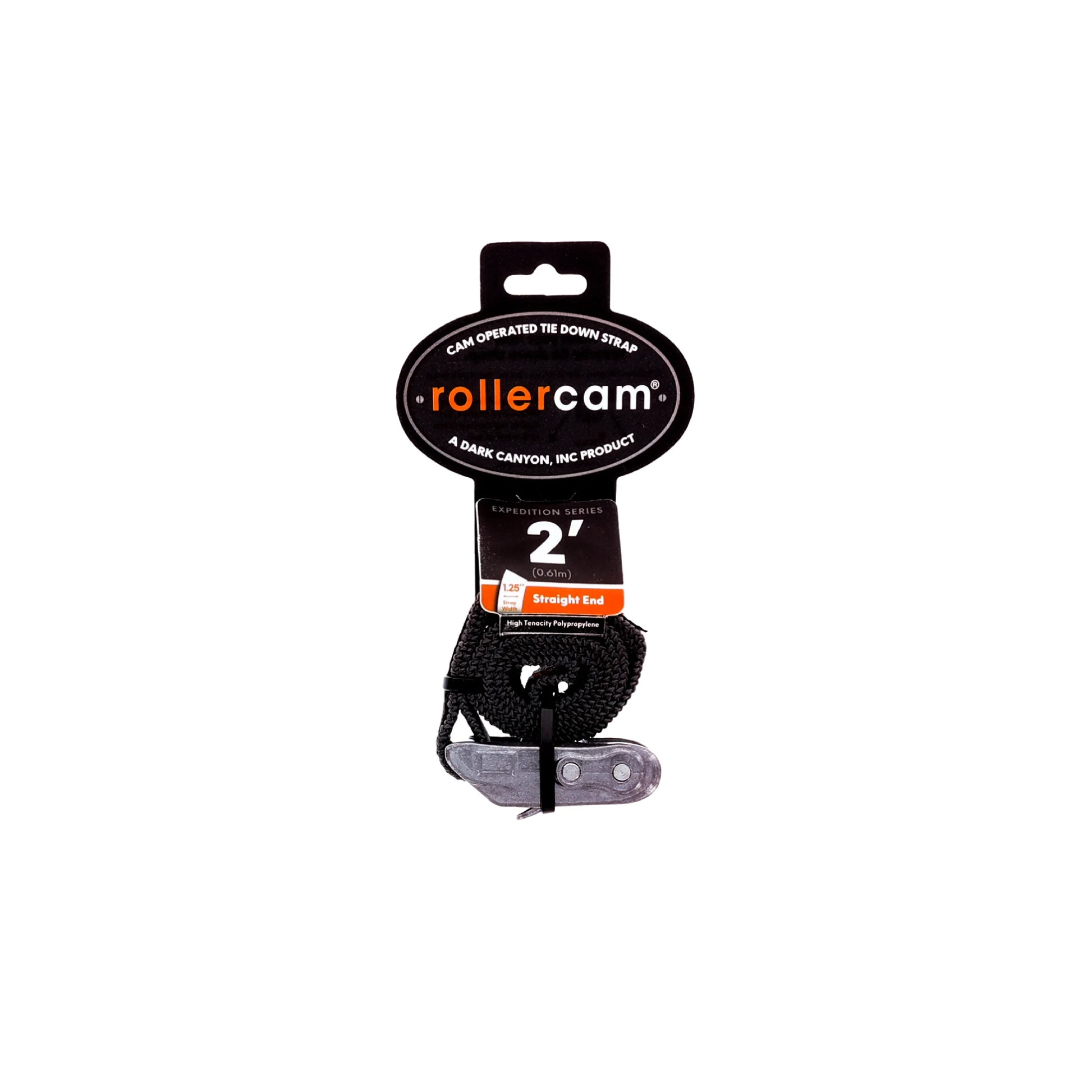 Rollercam Heavy Duty Straight End 32mm tie-down strap 2ft short version