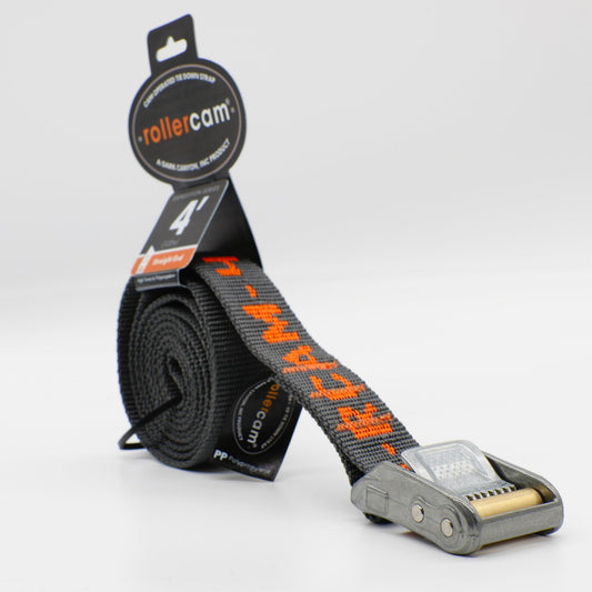 Rollercam Standard Duty Straight End 25mm tie-down strap product shot
