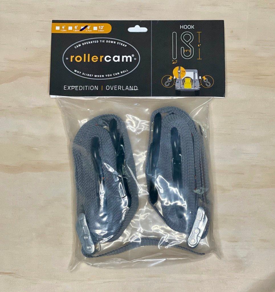 Rollercam Standard Duty Hook End 25mm tie-down strap product shot